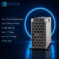 Serveur Tour 5U d'occasion avec double processeur Intel Xeon Scalable, DDR4 ECC, IDRAC9 pour la virtualisation de bases de données d'entreprise, PowerEdge T640