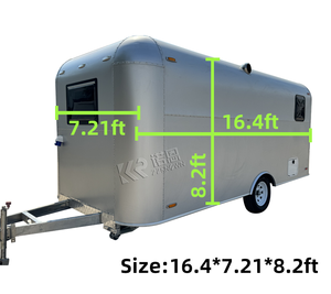 Remolque de Comida para Eventos, Remolque de Campamento OEM de Moda, con Baño, para Viajes Familiares Semanales - Product Image 2