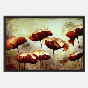 Elegant Floral <b>Canvas</b> Print: Modern Flower Artwork for Home Decor,BLACK <b>FRAMED</b> <b>CANVAS</b> - Product Image 2
