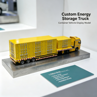 Modèle de camion de stockage d'énergie jaune personnalisé
