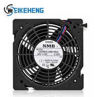 Ventilateur de refroidissement sans balais DC à haut débit d'air NMB 12038KA-24M-WAA 24V 0.32A 2 fils 20x120x38mm pour équipement d'armoire de contrôle industrielle