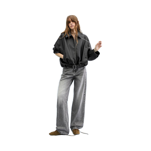 Chaqueta de Mujer, Primavera, Casual, Retro, de Cuero Sintético, Prenda Exterior Moderna - Product Image 3