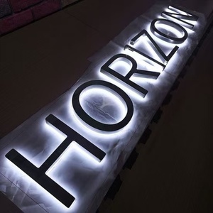 Insegna Aziendale Personalizzata in Acciaio Inox con Lettere Retroilluminate a LED, Insegna <span class=keywords><strong>Luminosa</strong></span> <span class=keywords><strong>per</strong></span> Negozi, Logo Aziendale Illuminato a LED con Effetto Halo, Insegna <span class=keywords><strong>Luminosa</strong></span> 3D - Product Image 3