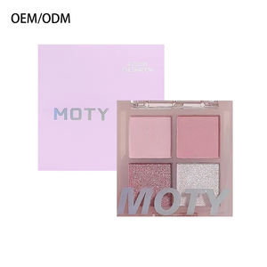 Paleta <span class=keywords><strong>de</strong></span> Sombras <span class=keywords><strong>de</strong></span> <span class=keywords><strong>Ojos</strong></span> Cosméticas Personalizadas al por Mayor, 4 Colores Brillantes, Mate, Alta Pigmentación, Brillo Natural, Maquillaje <span class=keywords><strong>de</strong></span> <span class=keywords><strong>Ojos</strong></span> - Product Image 6