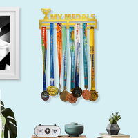 Gymnastique personnalisé patinage sport médaille en métal présentoir mural marathon médaille cintre