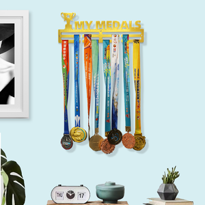 Gymnastique personnalisé patinage sport médaille en métal présentoir mural marathon médaille cintre - Product Image 2