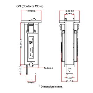 Kuoyuh 92 Serie 32vdc 3a Handmatige Reset Overbelasting Beschermer Stroomonderbrekers - Product Image 2