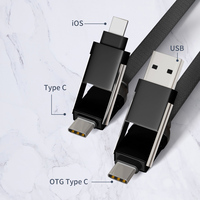 Hadiah Bisnis 4 in 1 60W Pengisi Daya USB Tipe C ke USB C Aksesoris Ponsel Pembuka Botol Kabel USB Kabel Data Cepat