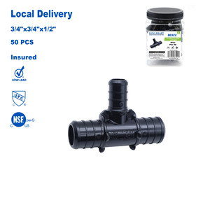 Conector en T Reductor KING SMART 3/4"*3/4"*1/<span class=keywords><strong>2</strong></span>" F2159 PEX Sin Plomo NSF UPC PPSU para Tuberías PEX B/C/PERT (Envío Gratuito a EE. UU. y Canadá) - Product Image 1