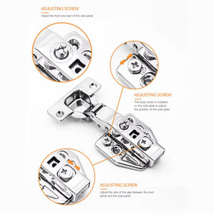 Charnière 3D réglable élégante en acier inoxydable de 35 mm, simplicité moderne, couleur personnalisable, fermeture douce pour meubles d'école, de maison et de bureau - Product Image 6