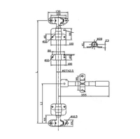 Serrure de porte arrière pour camion benne porte-conteneurs GQK 20 pieds, pièces en acier au carbone GL021001, fabriqué en Chine