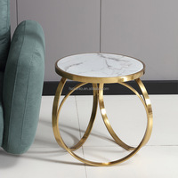 Table d'appoint en métal pour chambre d'hôtel, table basse en acier inoxydable, meubles de salon, Offre Spéciale