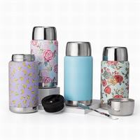 Fiambrera termo de bebé de acero inoxidable sin BPA de 500ML para comida caliente tarro de comida al vacío aislado