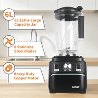 6L Hoge Snelheid Commerciële Blender Nutri Tafelblender Heavy Duty Licuadora Voedselverwerker Blender Sapcentrifuge Mixer Blender