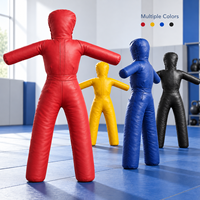 Mannequin d'entraînement en forme humaine, rembourré en coton PU, 5 kg, autoportant, hauteur réglable, pour la boxe, le kickboxing, le MMA, la pratique en salle de sport