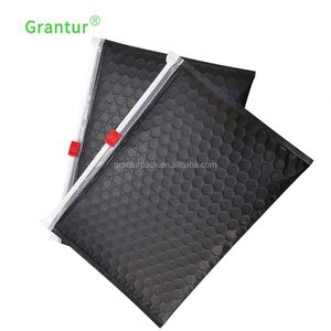 Direkt ab Werk: Matte Schwarze Luftpolstertasche mit Reißverschluss und Schieber - Product Image 6
