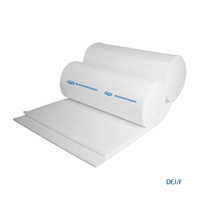 Filtre de cabine de peinture d'usine, filtration primaire de l'air, coton synthétique entièrement collé, filtre de plafond pour peinture, rouleau de média filtrant