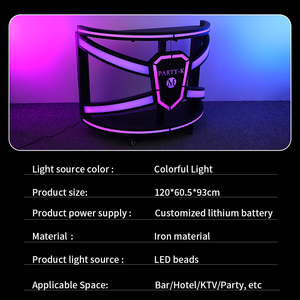 Mesa de DJ Desmontable para Eventos en Discotecas, Mesa de Bar con Iluminación, Soporte para Mesa de Discoteca, Servicio de Logotipo Personalizado - Product Image 5
