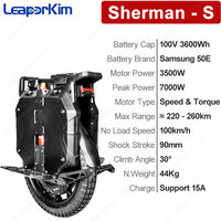 Trottinettes électriques LeaperKim Original Sherman S 100.8V 3600Wh Batterie 3000W Moteur 7000W pour puissance de pointe 20 pouces 58LBS 62LBS 66LBS