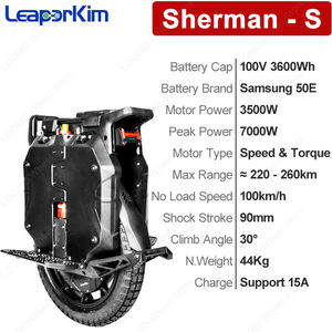 Monopattini Elettrici LeaperKim Originali Sherman <span class=keywords><strong>S</strong></span> con Batteria da 100.8V 3600Wh, Motore da 3000W, Potenza di Picco da 7000W, Ruote da 20 Pollici, 58LBS 62LBS 66LBS - Product Image 3