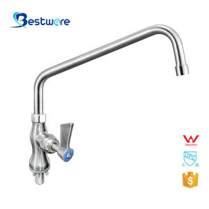 Grifo de fregadero de cocina mezclador extraíble de acero inoxidable moderno para Hotel restaurante manija doble sin diseño de pulverización - Product Image 1