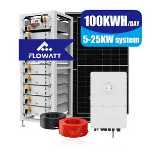 Flowatt Hot Selling 5000w 8000w 12kw AC avec contrôleur de charge solaire 20A avec onduleur de générateur