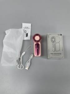 Private Label 15000RPM High Speed Powerful Handheld 4H Medium Speed Endurance Led Pocket Fan <b>ABS</b> Material Ventilador for Travel - Product Image 5