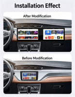 Autoradio Android 13 à double écran 10,1 pouces, Octa Core 8+128G, 4G LTE, CarPlay sans fil, Android Auto, GPS Navi, caméra de recul