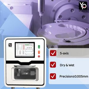 5-assige tandheelkundige freesmachine, droog en nat frezen, voor zirkonium, glas en keramiek, voor CAD/CAM - Product Image 1