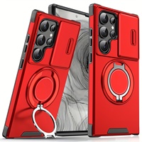Coque de téléphone antichoc pour iPhone 17 Pro Max Galaxy S25 S24 S23 S22 S21 Ultra avec cache-caméra coulissant et design mat résistant aux chocs
