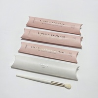 Boîte d'emballage en papier pour brosses cosmétiques, 50 pièces, boîte à cartes d'oreiller