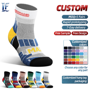 LONGFEI <span class=keywords><strong>Calcetines</strong></span> Deportivos de Compresión para Mujer y Hombre, Diseño Personalizado con Logotipo, Alta Calidad, para Running, Baloncesto y Otros Deportes - Product Image 1
