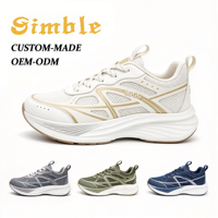 Fabricant de chaussures de sport pour hommes OEM ODM, baskets à semelle épaisse, respirantes, en mesh, à lacets, chaussures de sport décontractées