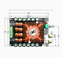 TDA7498E carte amplificateur de puissance numérique haute puissance 2.0 HIFI stéréo 160W * 2 prise en charge BTL220W DC12V-36V