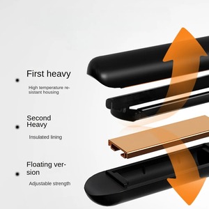 Rizador de Pelo 2 en 1 de Doble Uso, Mini Plancha de Pelo, Rizador de Viaje, Mini Rizador de Pelo USB Portátil - Product Image 2