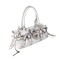 Sac carré à fermeture éclair Love Lock au design original, Nouveau style 2026, avec rivets rétro, grande capacité, sac porté épaule et à la main