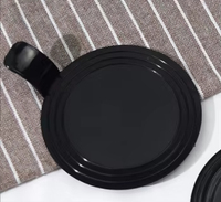 Plateau rond en plastique jetable de haute qualité pour restaurant haut de gamme, multicolores, pour gâteaux et mousses, avec sac OPP
