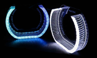 Cache-phare de projecteur LED I7-U 3 pouces 5D Crystal RGB Angel Eye avec décoration de feux de jour et clignotants pour éclairage automobile