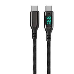 Fast PD charging LED indicator charging cable electronic led display screen USB Data cable for type C Devices