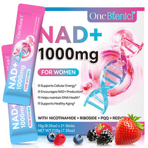 مكمل NAD ريسفيراترول نيكوتيناميد وريسفيراترول مع فيتامينات مزروعة بريًا ومعبأة في زجاجة - Product Image 6