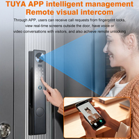 Serrure de porte intelligente numérique avec reconnaissance faciale 3D, empreinte digitale, application mobile, interphone vidéo, étanche
