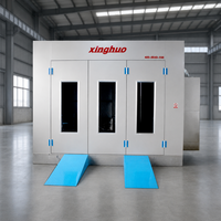Cabine de peinture infrarouge électrique professionnelle économique 43 kW 80 ° Cabines de peinture automobiles professionnelles C pour fours de cuisson avancés