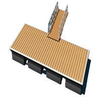 Quai flottant privé bateau ponton plate-forme marinas aluminium de qualité marine