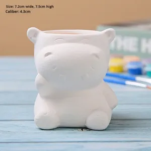 P242 vaso succulento in ceramica minimalista non smaltata moderno giardinaggio domestico fai da te transfrontaliero con animali da cartone animato per casa Amazon - Product Image 6