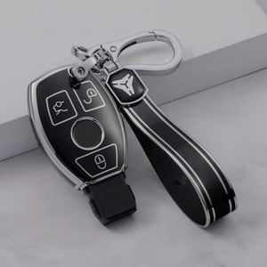 Nouvelle usine étui à clés de voiture souple avec <span class=keywords><strong>porte</strong></span>-clés en TPU et métal pour benz A B R G classe CLA CLS CLK GLK GLA SLK couverture de <span class=keywords><strong>clé</strong></span> de voiture - Product Image 2