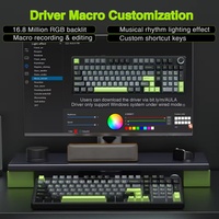 Nouveau clavier de jeu AULA F99 PRO compact ergonomique à montage gasket, sans fil, trois modes, hot-swappable, avec touches PBT RGB en plastique et USB-C pour ordinateur de bureau