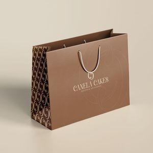 Custom Luxury Kraft Paper Bags Recyclable Eco-Friendly Personalized Shopping Tote Handle Your Own Logo Made Recycled Materials - Product Image 1