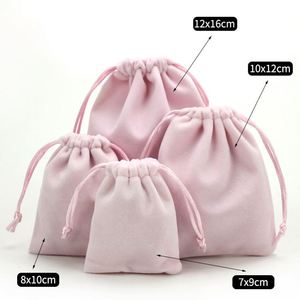 Petit conteneur à bijoux en velours personnalisé avec cordon de serrage pour les cadeaux de mariage et l'organisation de bonbons avec logo personnalisé - Product Image 3