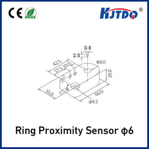 Ip67 Non-Flush Npn Pnp Sn 6 Mm Ring Inductieve Naderingssensor Schakelaar - Product Image 3