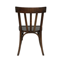 Chaise de salle à manger moderne en bois massif personnalisable OEM pour la maison, le bureau, l'école, le café, la cafétéria, la cuisine - Revêtement en cuir